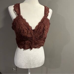 Aerie Lace Bralette XL EUC Adjustable straps Razorback